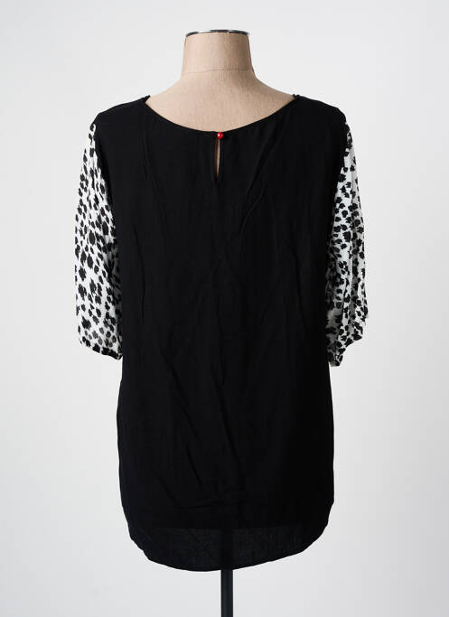 T-shirt noir PAUSE CAFE pour femme