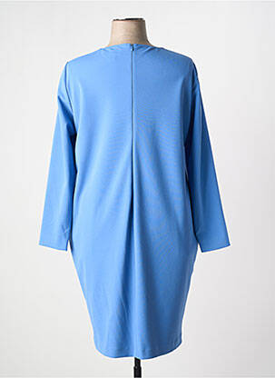Robe mi-longue manches longues manches longues bleu DIVAS femme