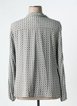 Blouse imprimé fantaisie manches longues vert OLSEN femme