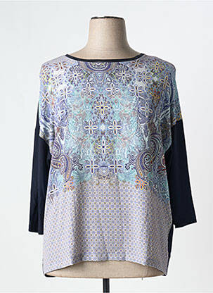 T-shirt manches 3/4 manches 3/4 bleu BASLER femme