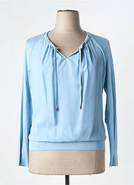 Blouse manches longues manches longues bleu FRANK WALDER femme
