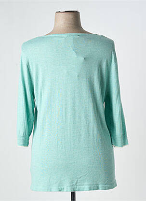 Pull coupe cintrée manches 3/4 bleu KATMAI femme