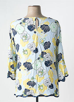 Blouse tissage popeline manches 3/4 jaune THOMAS RABE femme