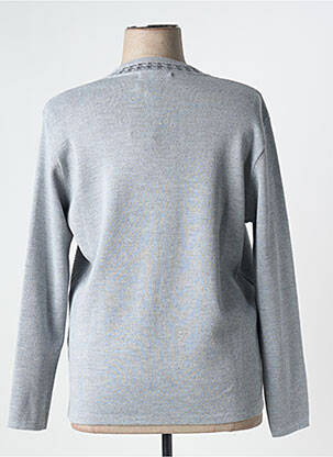 Pull tissage chiné manches longues gris THE STYLE femme