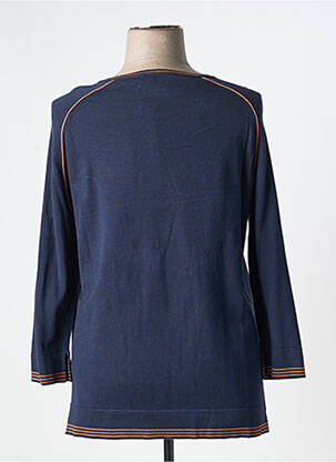 Pull coupe cintrée manches longues bleu JOY OF LIFE femme