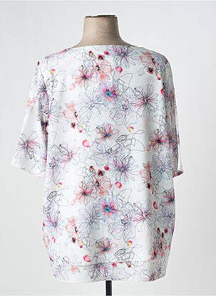 Blouse légère et transparente manches courtes blanc THE STYLE femme