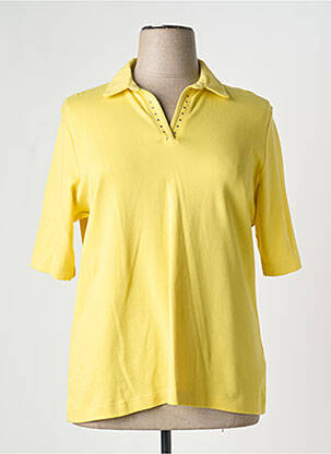 Polo manches mi-longues manches courtes jaune RABE femme