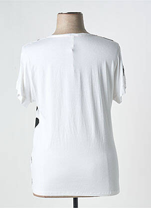 T-shirt sérigraphie manches courtes blanc JEI'S BY LETIZIA DENARO femme