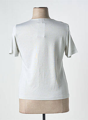 Pull coupe cintrée manches courtes gris ZERO EURO femme