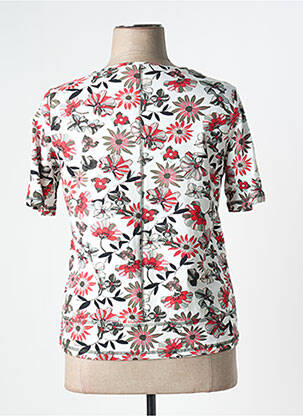 T-shirt stretch manches courtes rouge FRANK WALDER femme