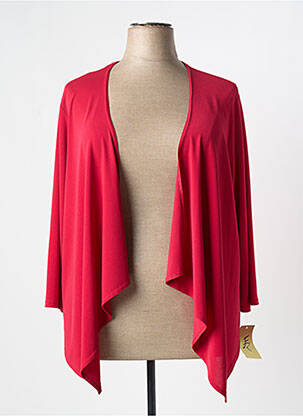 Gilet manches longues manches 3/4 rouge FRANCE RIVOIRE femme