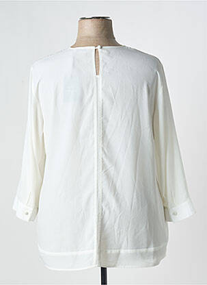 Blouse légère et transparente manches 3/4 beige THOMAS RABE femme