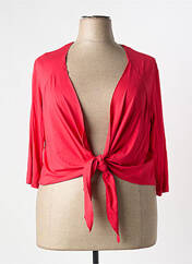 Gilet manches longues rouge FRANK WALDER pour homme seconde vue