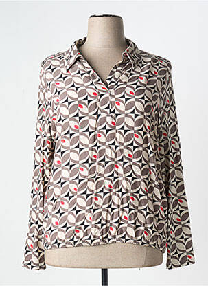 Polo marron FRANK WALDER femme