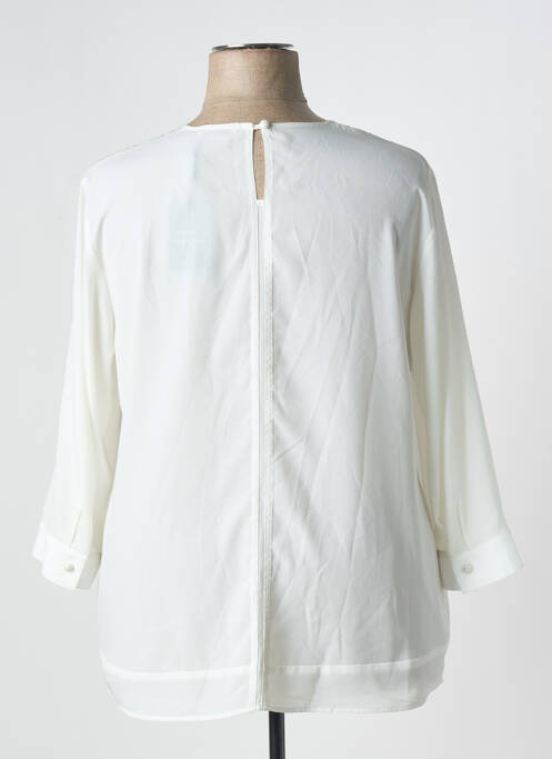 Blouse fermeture boutonnée au dos manches 3/4 beige THOMAS RABE femme