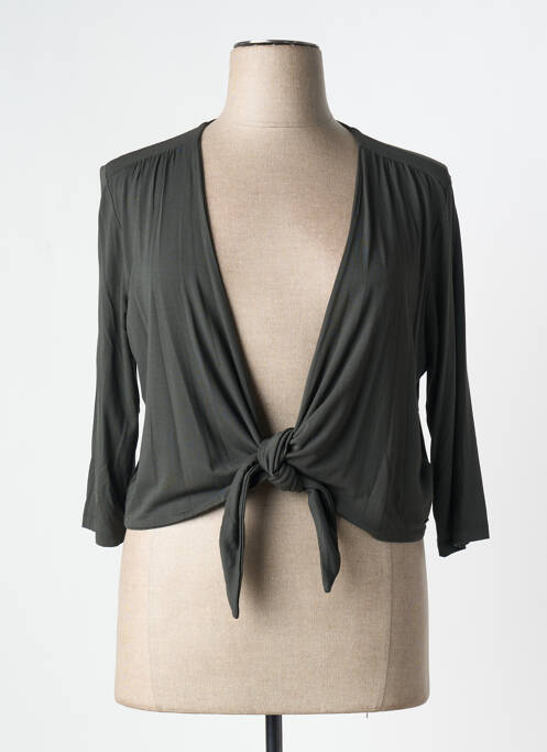 Gilet manches longues gris OLSEN pour femme