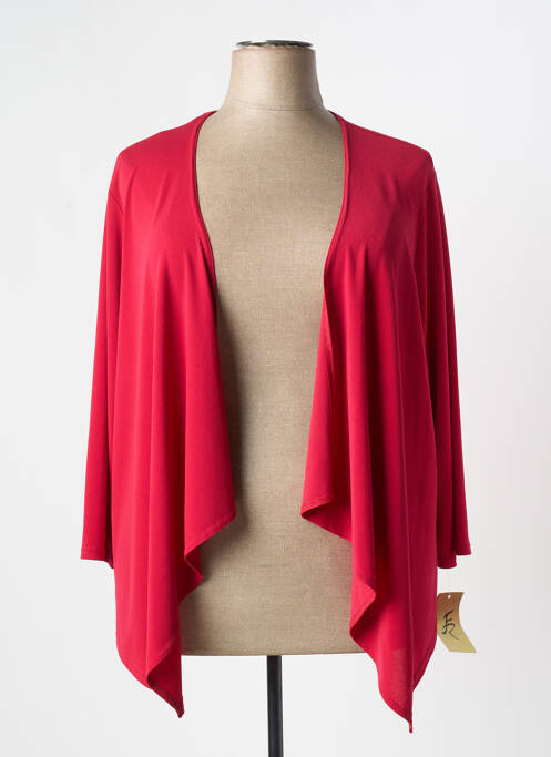 Gilet manches longues rouge FRANCE RIVOIRE pour femme