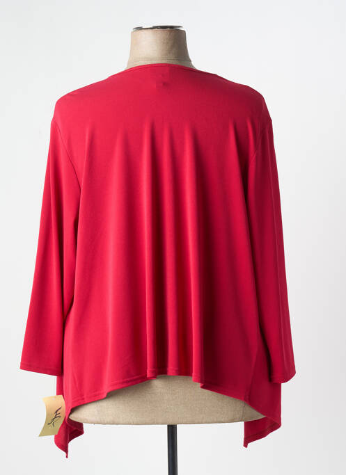 Gilet manches longues rouge FRANCE RIVOIRE pour femme