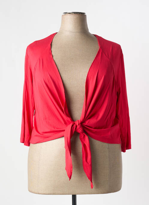 Gilet manches longues rouge FRANK WALDER pour homme