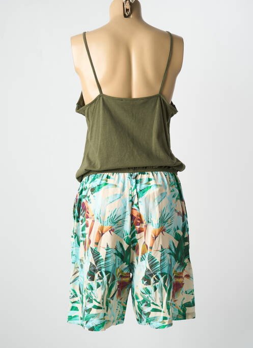 Combishort vert CONCRETO pour femme