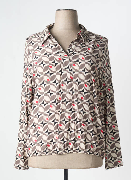 Polo marron FRANK WALDER pour femme