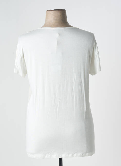 T-shirt beige ELEONORA AMADEI pour femme