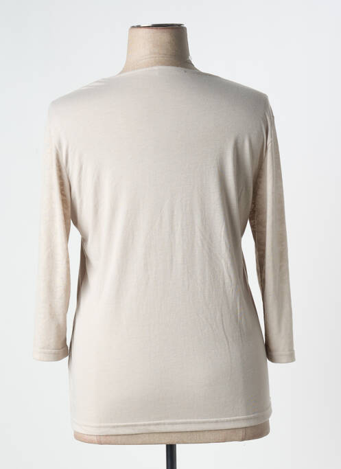 T-shirt beige FRANK WALDER pour femme