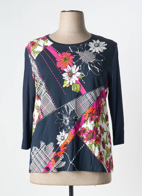 T-shirt bleu FRANK WALDER pour femme