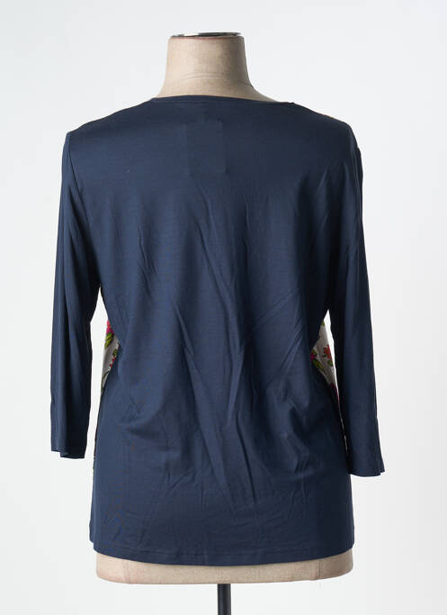 T-shirt bleu FRANK WALDER pour femme