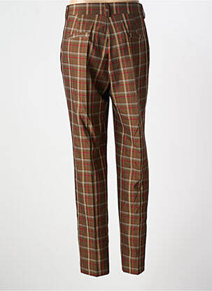 Pantalon slim tissage popeline taille normale marron PAZ TORRAS femme