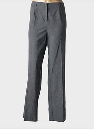 Pantalon droit stretch taille normale gris FRANK WALDER femme