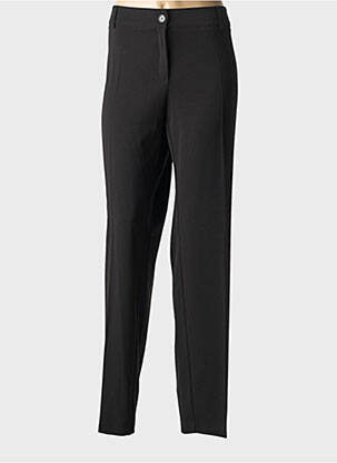 Pantalon droit stretch taille normale noir PAZ TORRAS femme