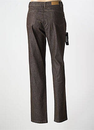 Pantalon droit stretch taille normale marron PAZ TORRAS femme
