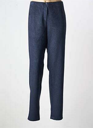 Pantalon droit stretch taille normale bleu FRANCE RIVOIRE femme