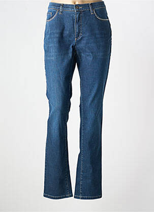 Jeans coupe droite stretch taille normale bleu SAINT HILAIRE femme