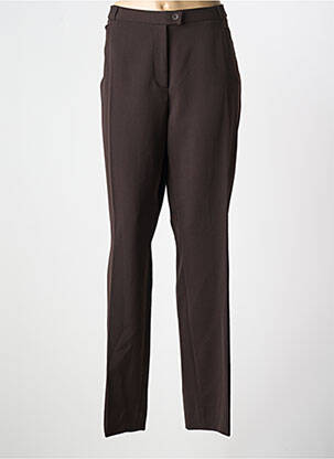 Pantalon droit stretch taille normale marron QUATTRO femme