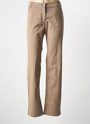 Pantalon droit stretch taille normale marron OLSEN femme