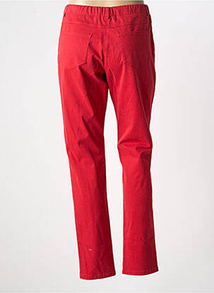 Pantalon slim taille élastique taille normale rouge FRANCE RIVOIRE femme