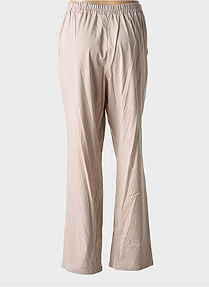 Pantalon droit stretch taille normale beige GREGORY PAT femme