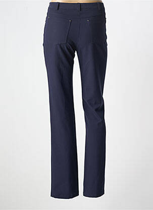 Pantalon slim tissage popeline taille normale bleu PAZ TORRAS femme