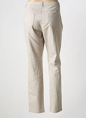 Pantalon droit stretch taille normale beige DIVAS femme