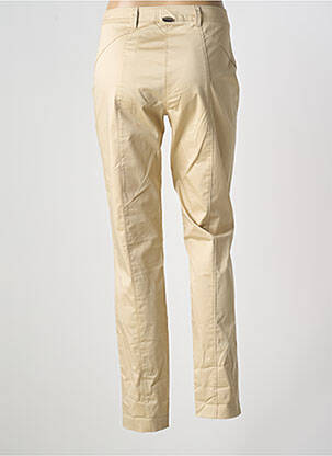 Pantalon slim tissage popeline taille normale beige DIVAS femme