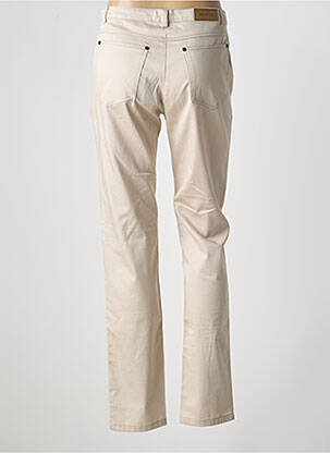 Pantalon droit stretch taille normale beige PAZ TORRAS femme