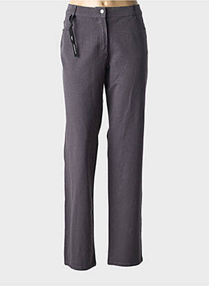 Pantalon droit stretch taille normale gris OLSEN femme