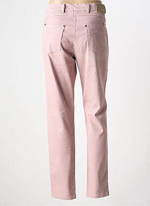 Pantalon droit stretch taille normale rose PAZ TORRAS femme