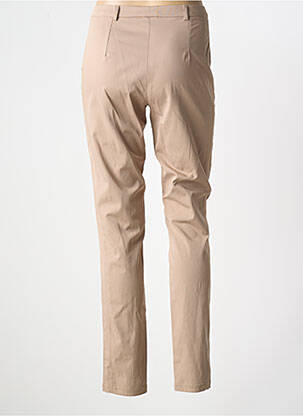 Pantalon slim tissage popeline taille normale beige MERI & ESCA femme