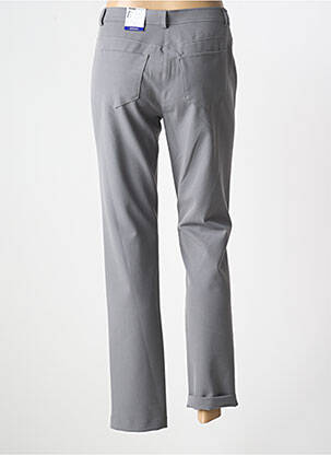 Pantalon droit stretch taille normale gris FRANK WALDER femme