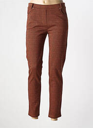 Pantalon slim taille élastique taille normale orange HAJO femme