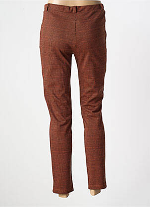 Pantalon slim taille élastique taille normale orange HAJO femme