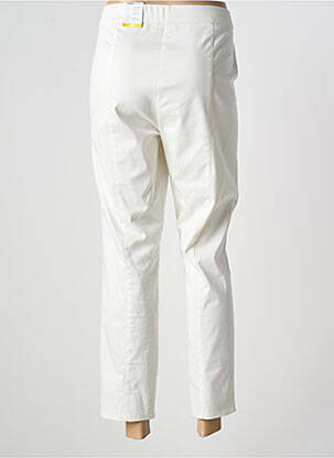 Pantalon 7/8 stretch taille normale blanc FRANK WALDER femme